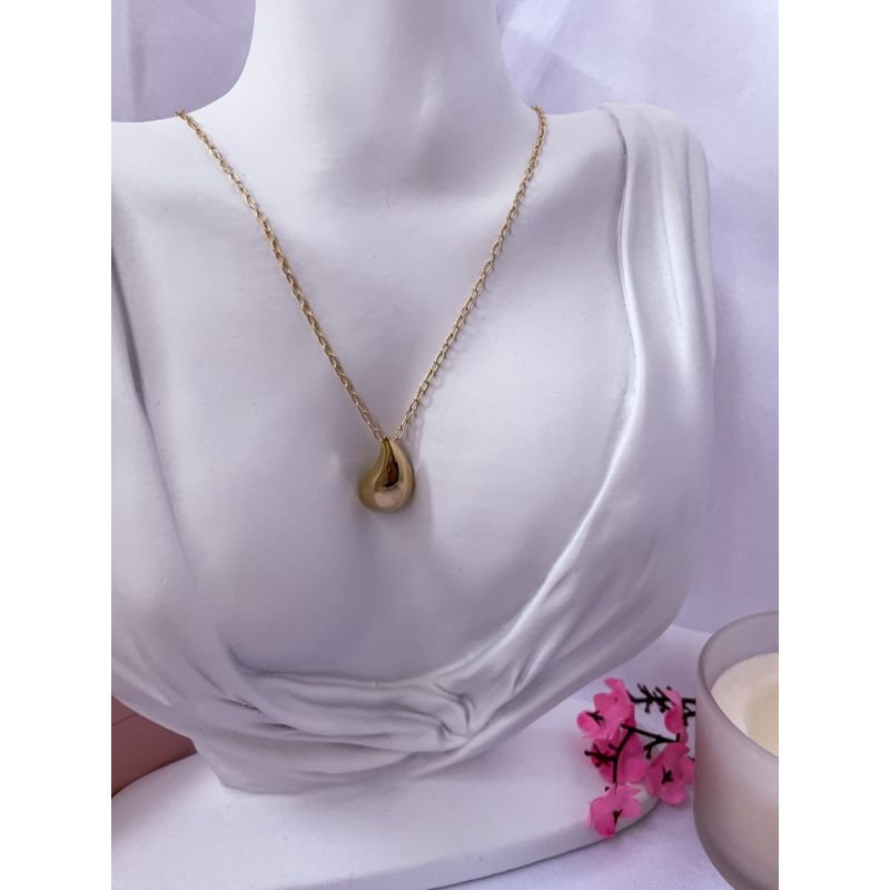 COLAR FOLHEADO A OURO 18K - GOTA
