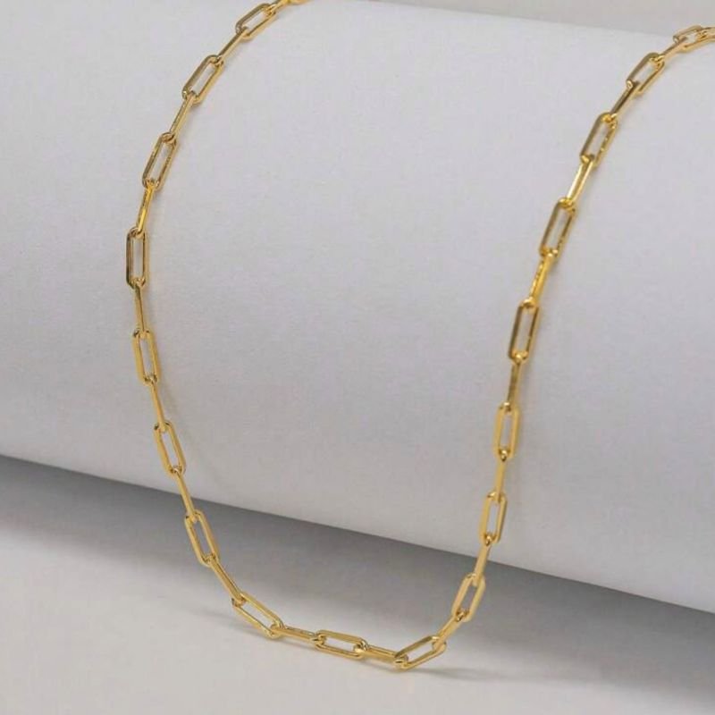 COLAR FOLHEADO A OURO 18K - INSPIRAÇÃO ELO CARTIER