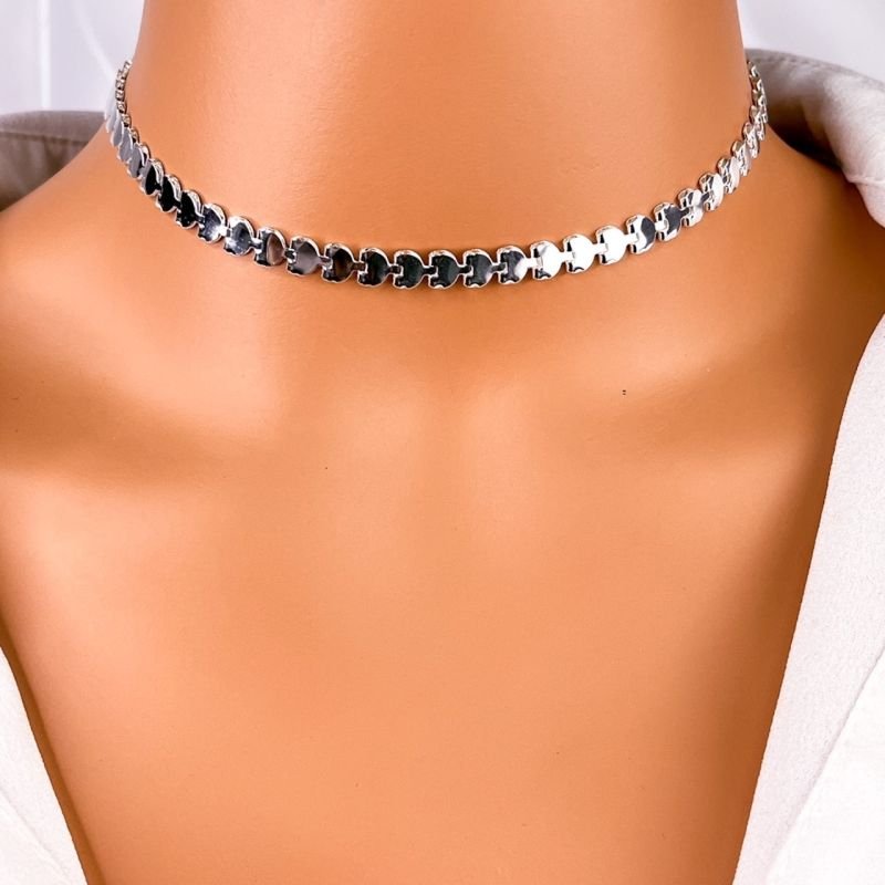 COLAR FOLHEADO A OURO PRATA 925 ORGANICO