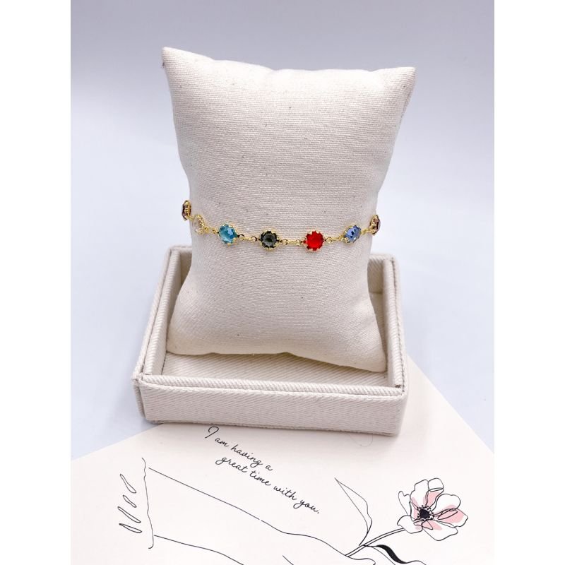 PULSEIRA FOLHEADA A OURO - TRIPLA ESTRELAS