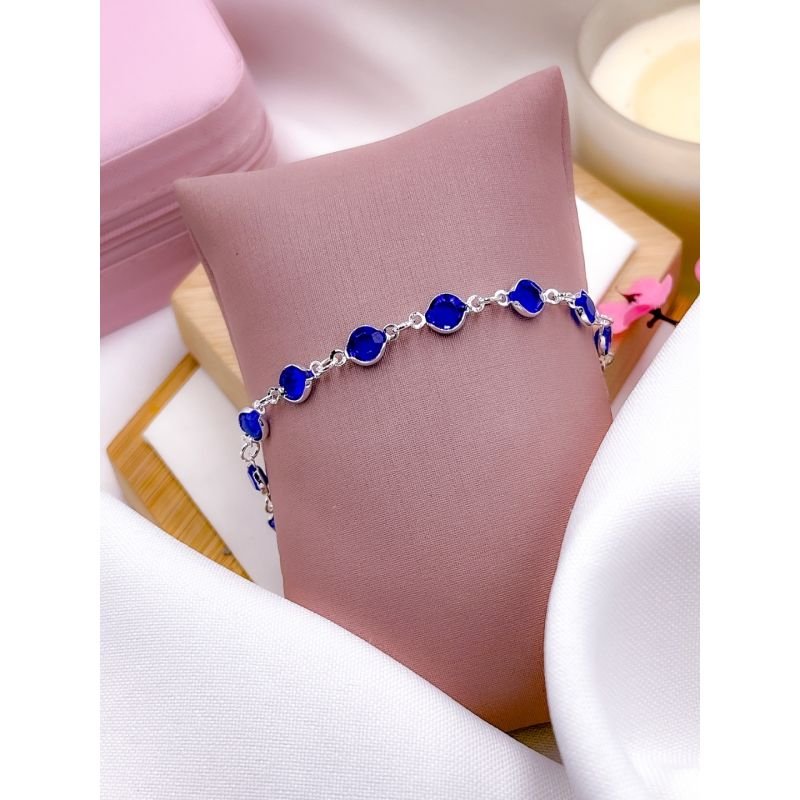 PULSEIRA FOLHEADA A PRATA - TIFANY ROYAL