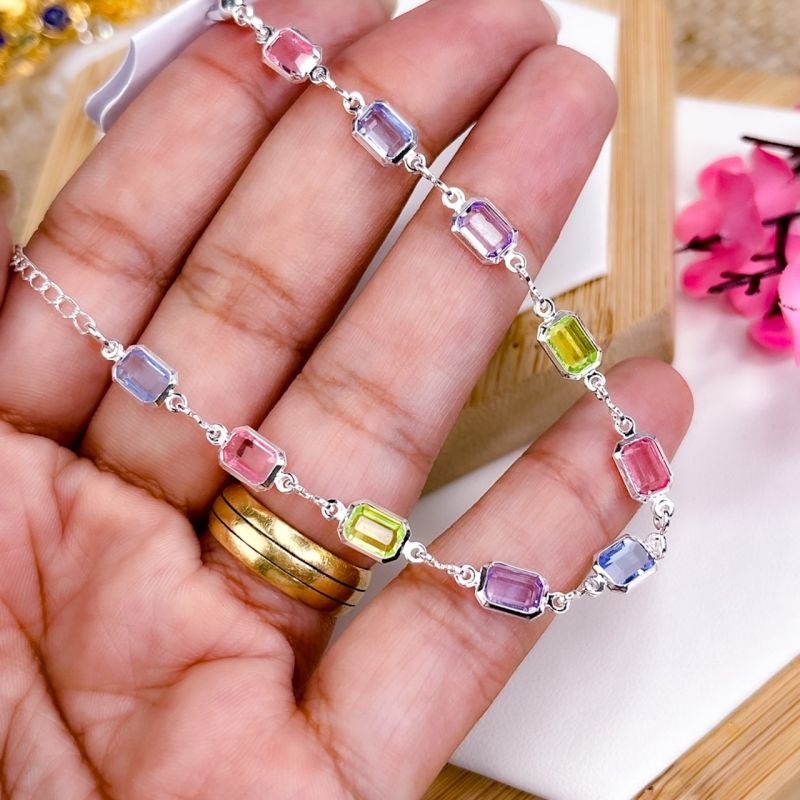 PULSEIRA FOLHEADA A PRATA 925 - COLORS