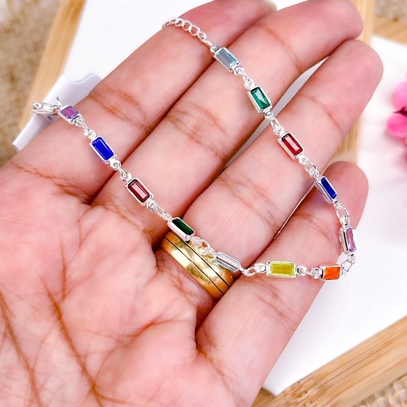 PULSEIRA FOLHEADA A PRATA 925 - COLORS