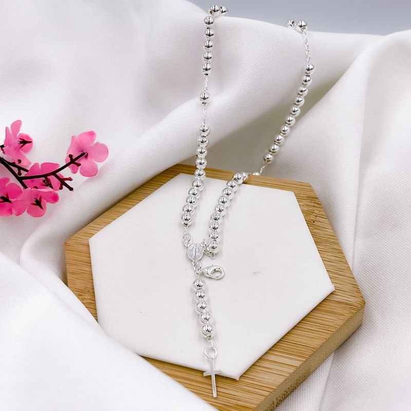 PULSEIRA FOLHEADA A PRATA 925 - TERÇO DE MÃO